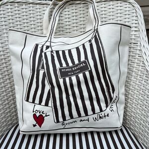 Henri Bendel "For the Love of Shopping" Canvas Tote Bag